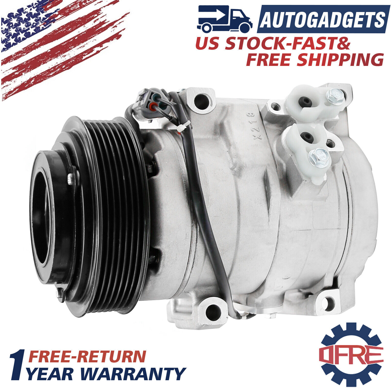 A/C  Air Conditioning Compressor for Toyota Tundra 5.7L  2007-2020 10S20C