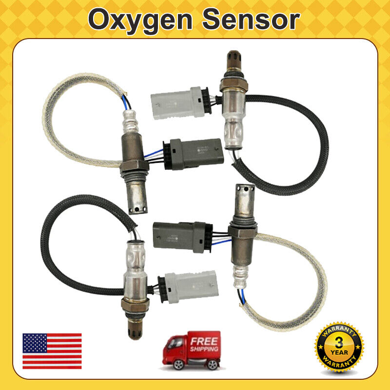 4PCS Up+Down Oxygen Sensor For 2014- 2017 Chevy Silverado 1500 & 2015-2018 Tahoe