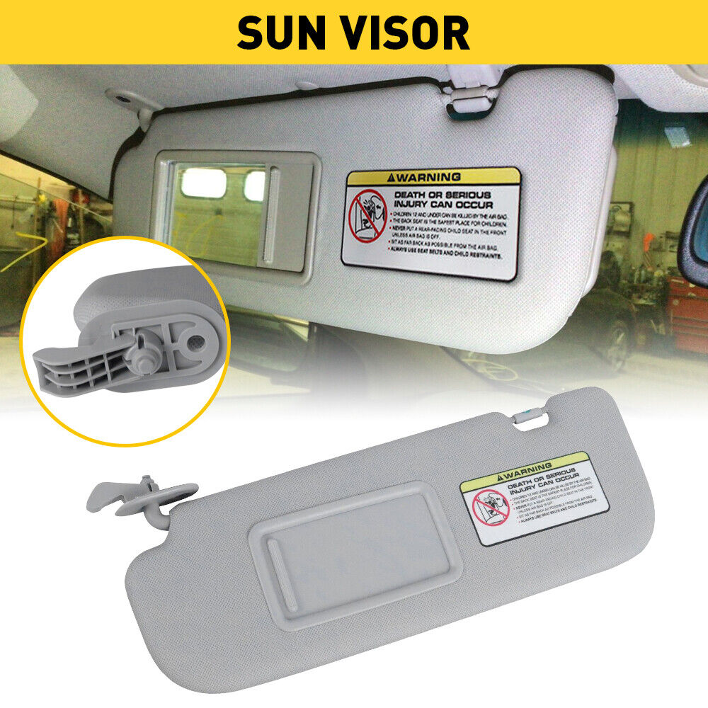 1X For 2011-2015 Hyundai Elantra Car Sun Visor Driver Left Side Gray Replacement