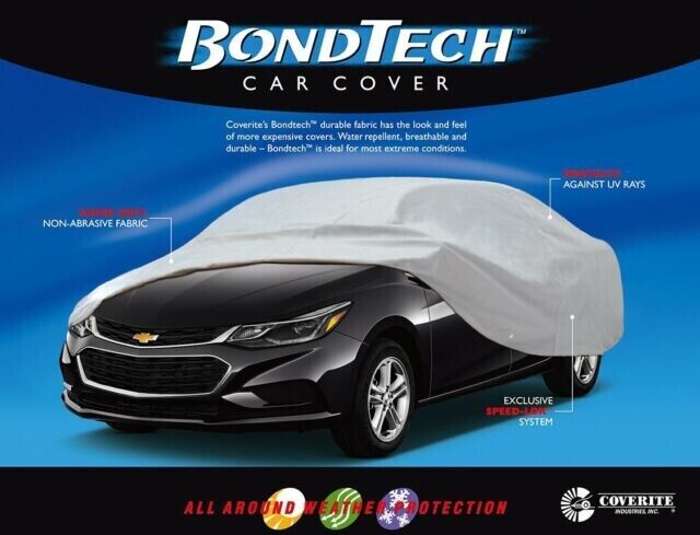 Coverite Bondtech Car Auto Cover Fits Up To 13’ 5” to 14’ 2” Gray - Size B