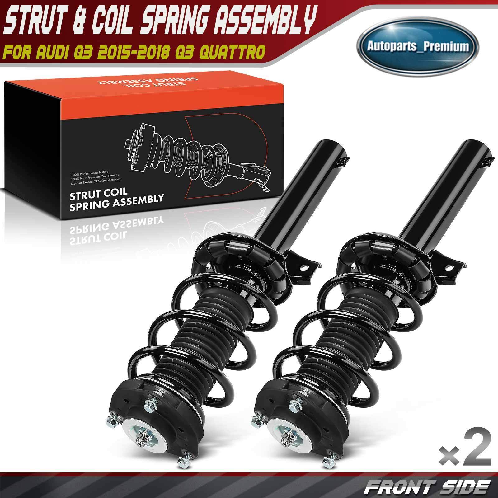 Front L & R Complete Strut & Coil Spring Assembly for Audi Q3 15-18 Q3 Quattro