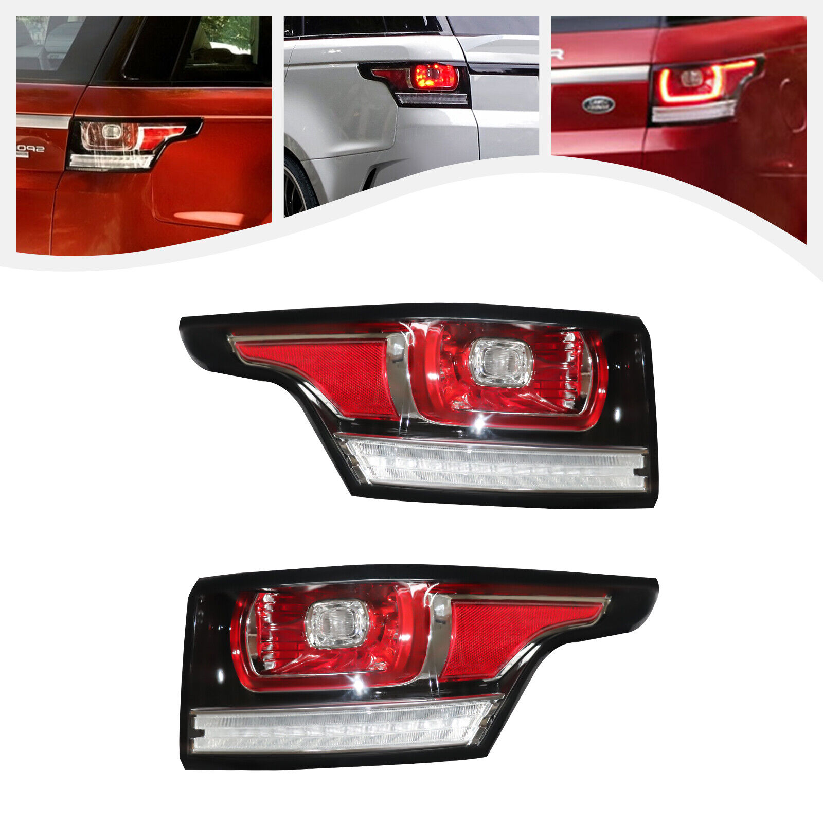 For Land Rover Range Rover Sport 2014-2017 LED Tail Lights Rear Lamp Left& Right