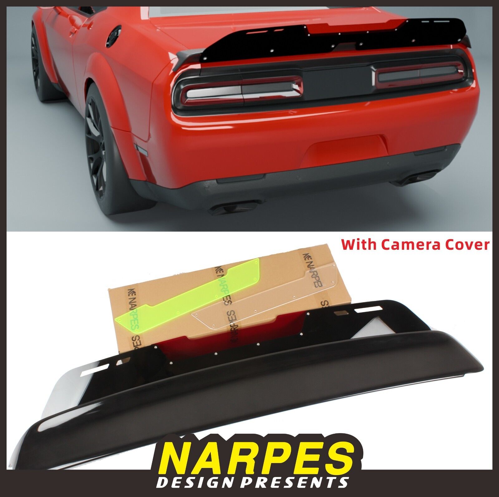 Narpes Design V2 Wickerbill + Spoiler Combo For Challenger 2008-2023