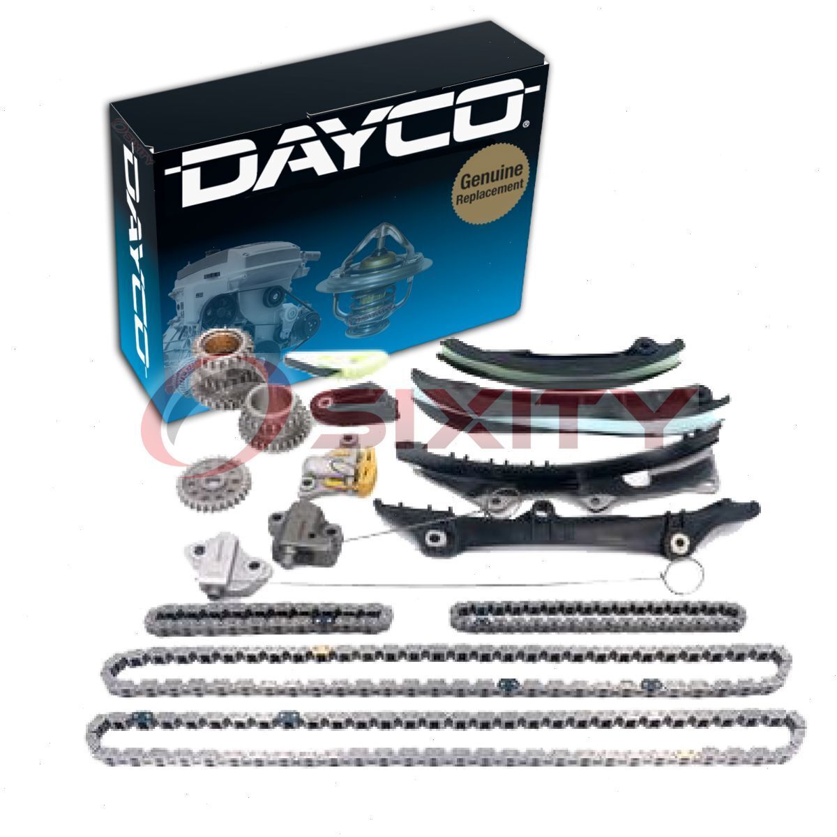 Dayco Engine Timing Chain Kit for 2011-2022 Jeep Grand Cherokee 3.6L V6 sz
