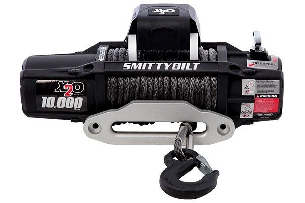 Smittybilt X2O 10K LBS Waterproof Wireless Remote Synthetic Rope Winch For Jeep