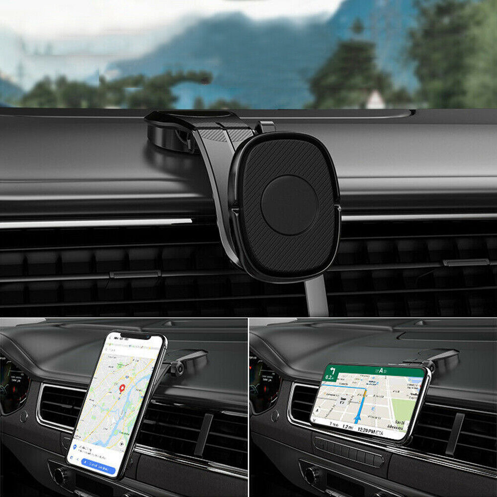 1 X 360° Magnetic Phone Holder Car Interior Dashboard Mount Stand Accessories