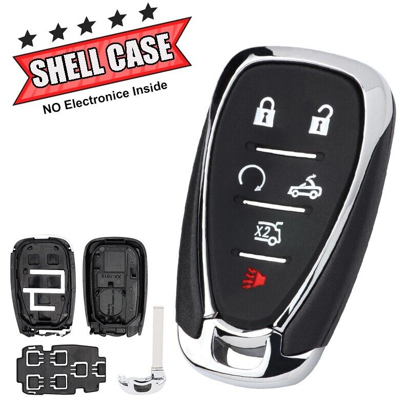 for Chevrolet Camaro Convertible 2016 - 2023 6 Button Remote Key Case Shell Fob