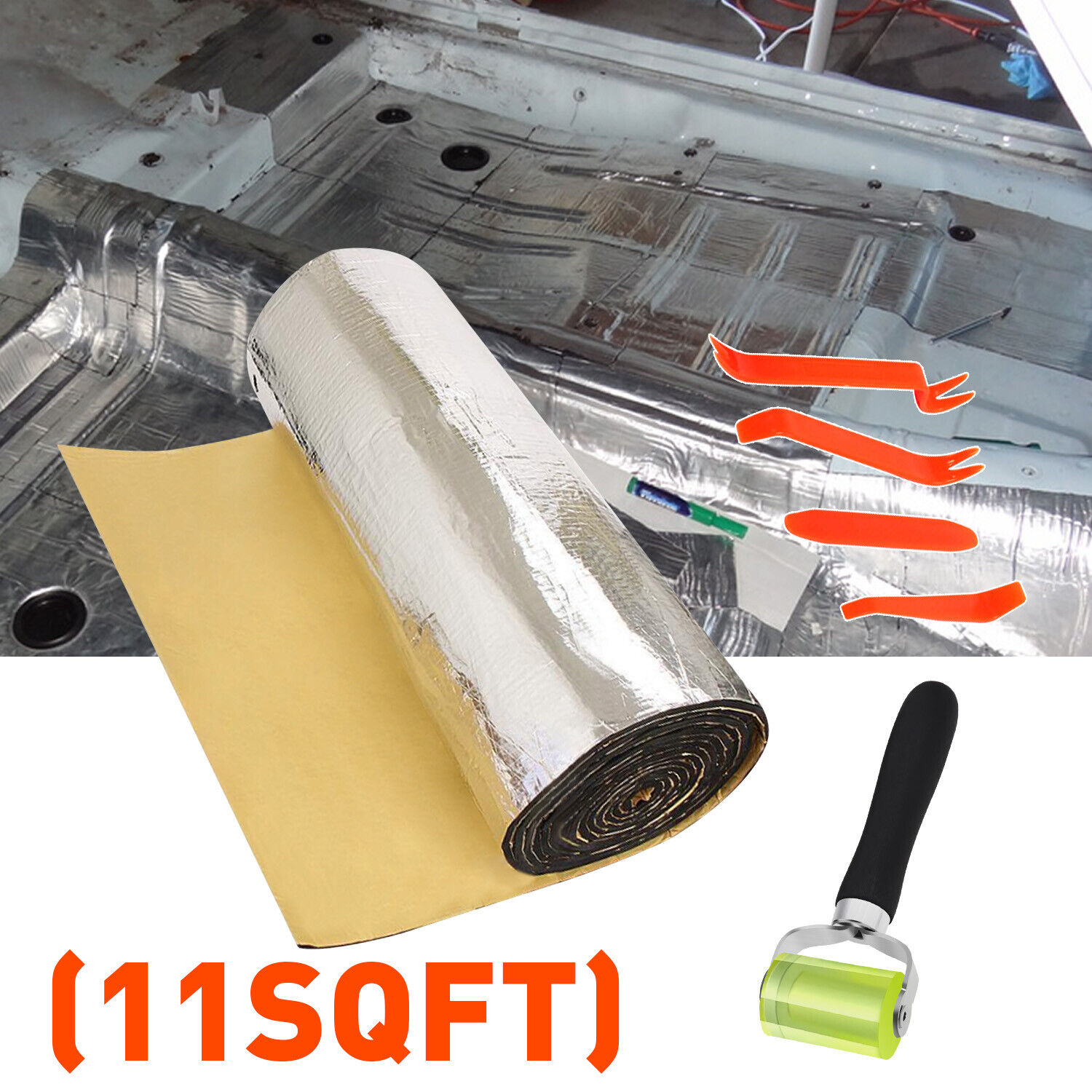 Self-adhesive Fireproof Sound Deadener Heat Insulation Mat For Car Hood Engine