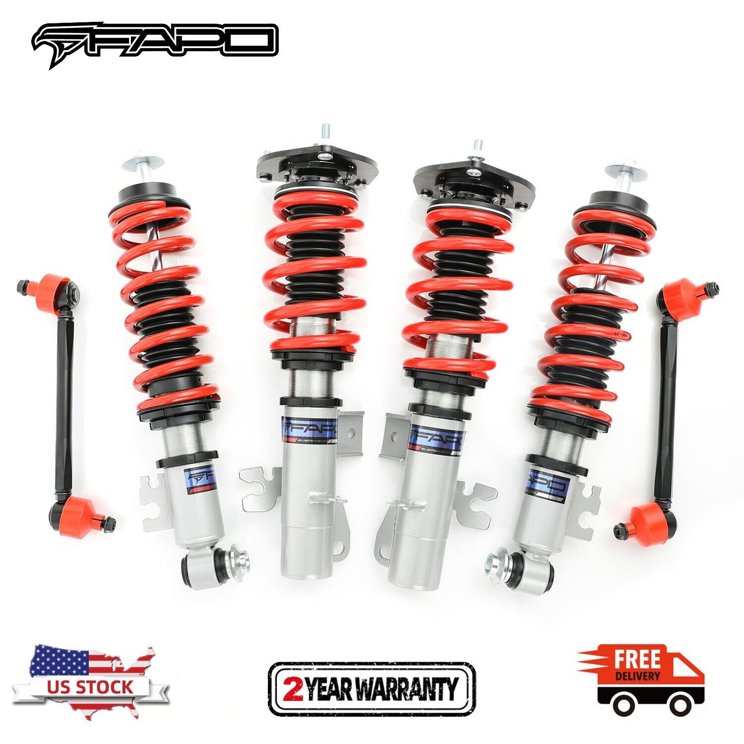 FAPO Coilovers kits for Mini Cooper/Hatch 2nd Gen 06-13 Adj Height