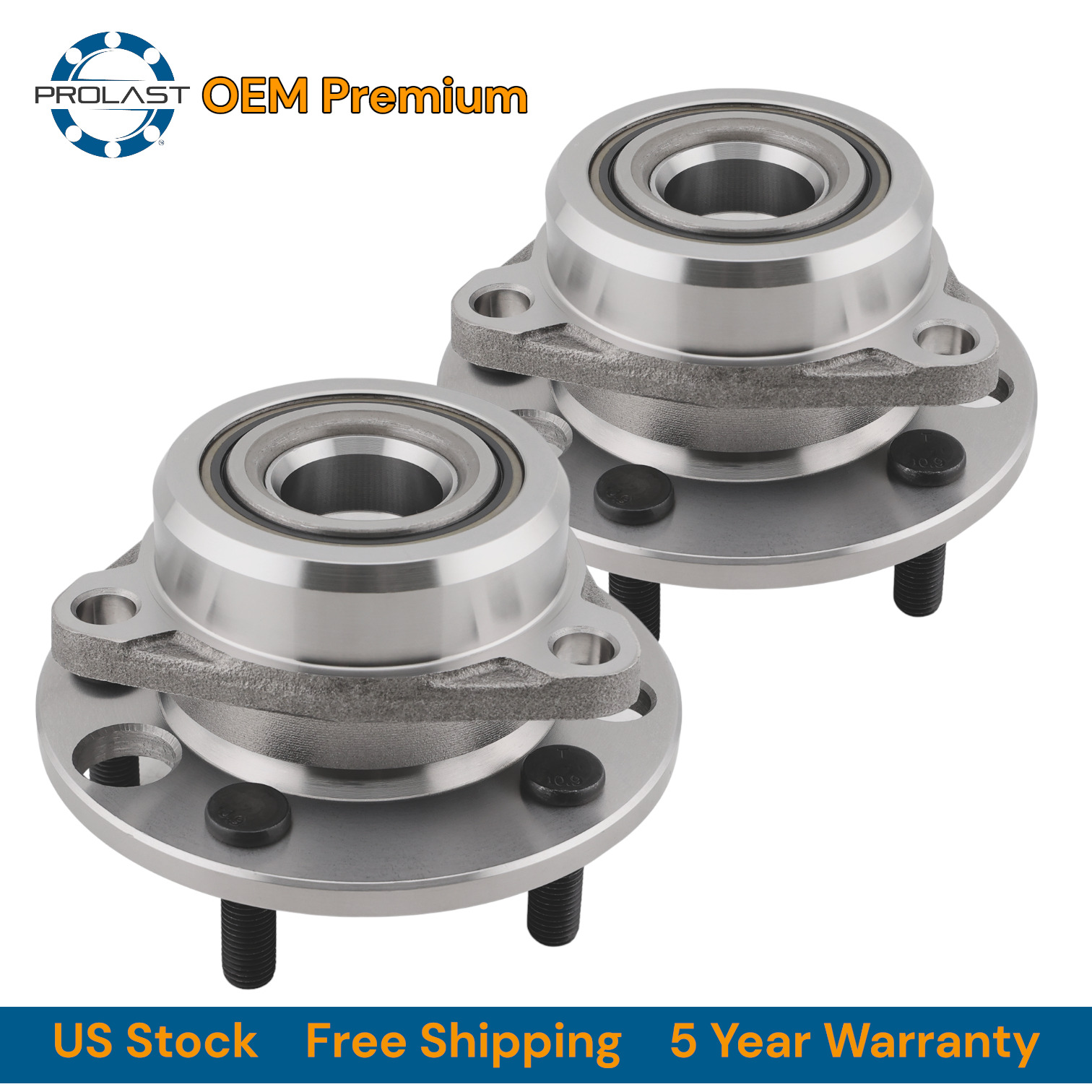 2pcs 513016K FRONT Wheel Hub Bearing Assembly for 1983-1993 Buick Century FWD
