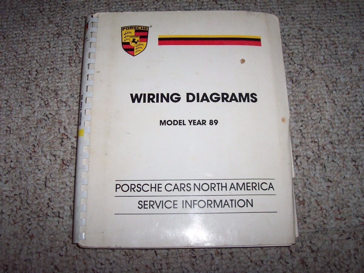 1989 Porsche 911 Carrera 3.2 Turbo 930 3.3L Electrical Wiring Diagrams Manual xo