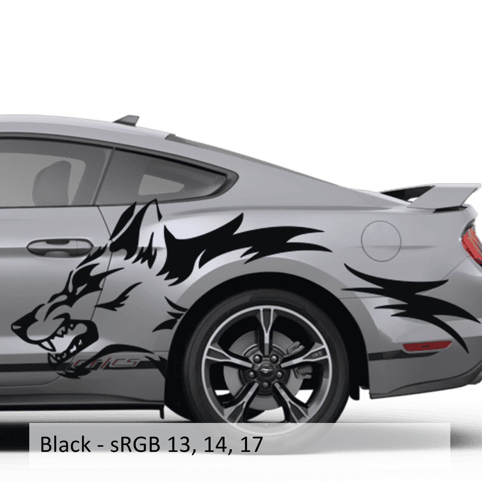 Coyote Wolf Side Graphic for Ford Mustang