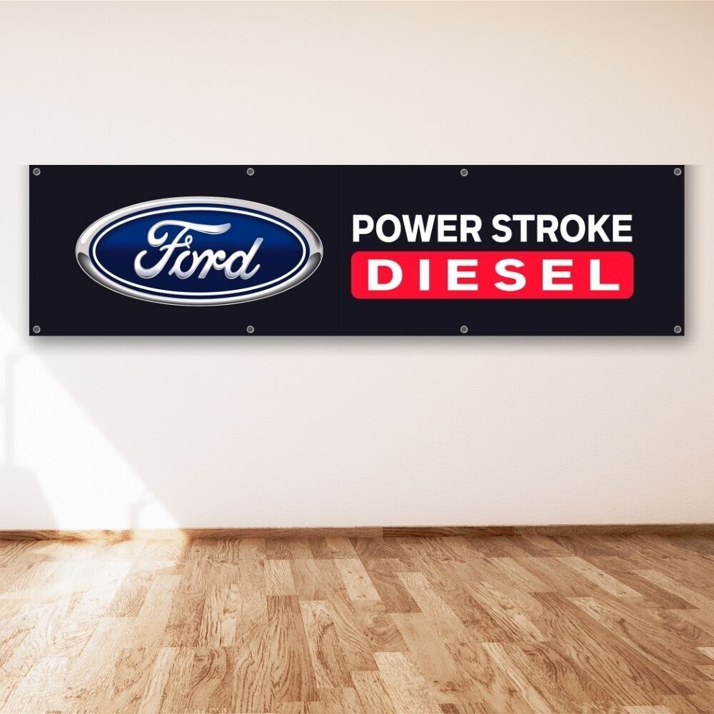 Ford Power Stroke 2x8 ft GT Shelby Cobra Car Racing Show Banner Flag