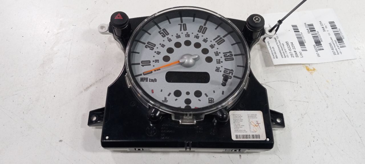 Speedometer Convertible Speedometer Cluster MPH Fits 02-08 MINI COOPER