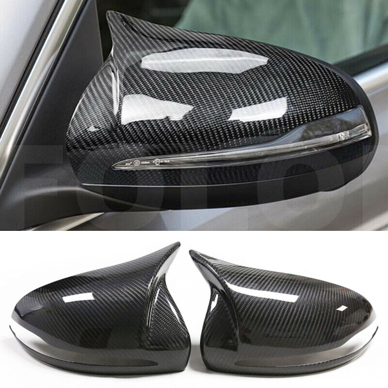 Real Carbon Fiber Side Mirror Cover Caps For Benz W222 W213 W238 W205 AMG X205