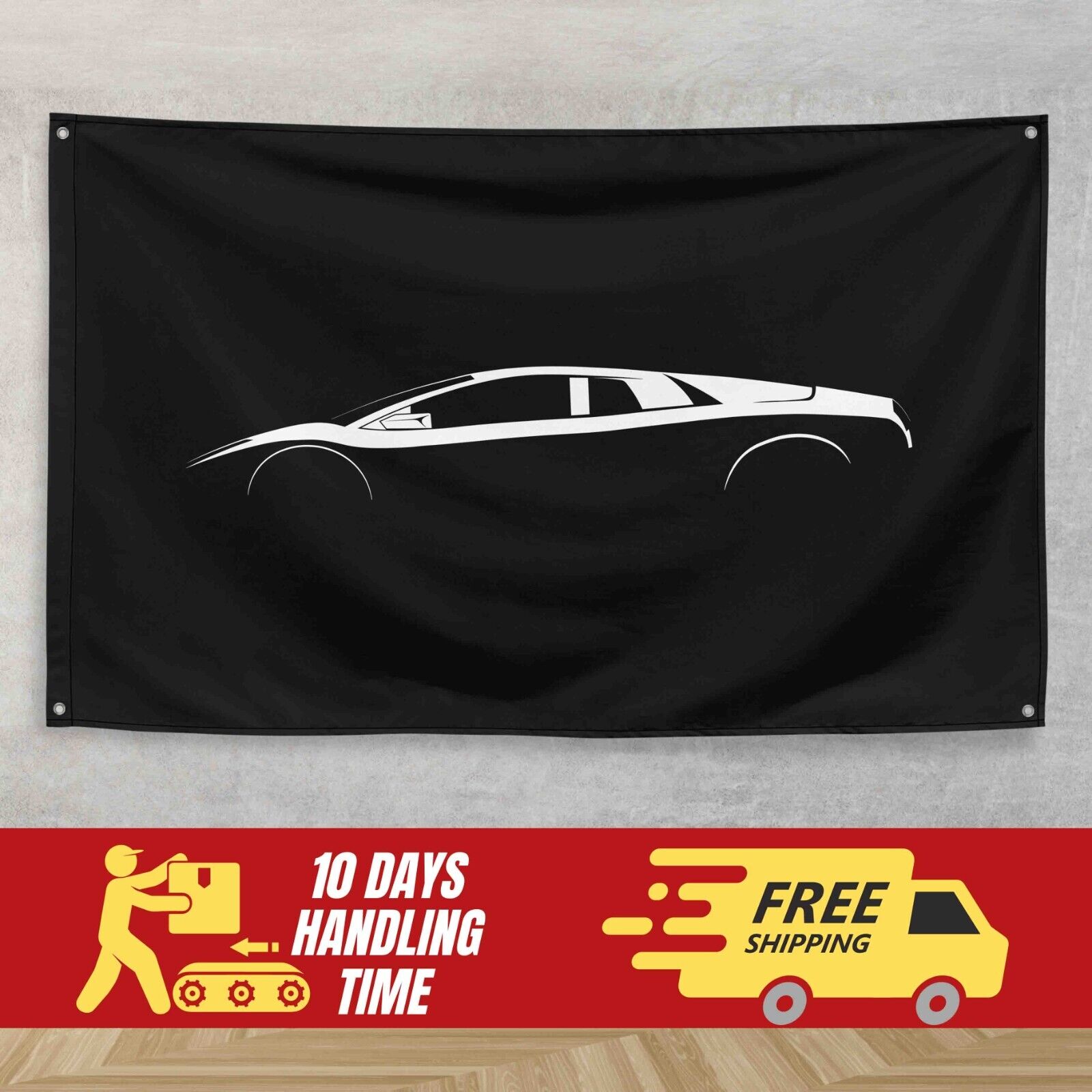 For Lamborghini Murcielago 2001-2010 Fans 3x5 ft Flag Banner Gift Birthday