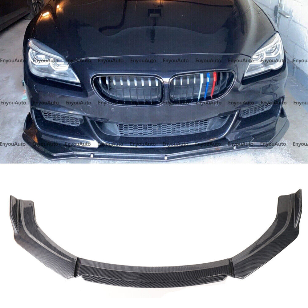 For BMW M3 M4 M5 Z4 Series Front Bumper Lip Spoiler Splitter Carbon Fiber