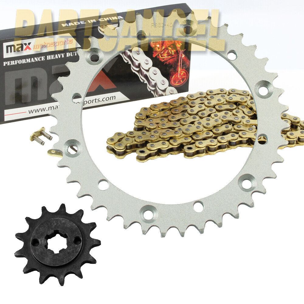 Gold Drive Chain And Sprockets Kit for Yamaha Blaster 200 YFS200 1988-2006