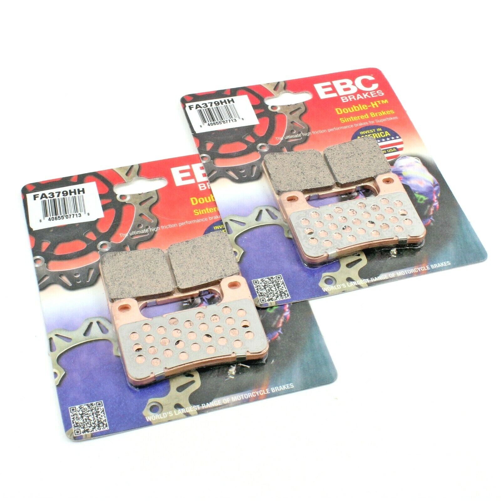 EBC Brake Pads FA379HH - HH Sintered Pads for Motorcycle - 2 Pairs