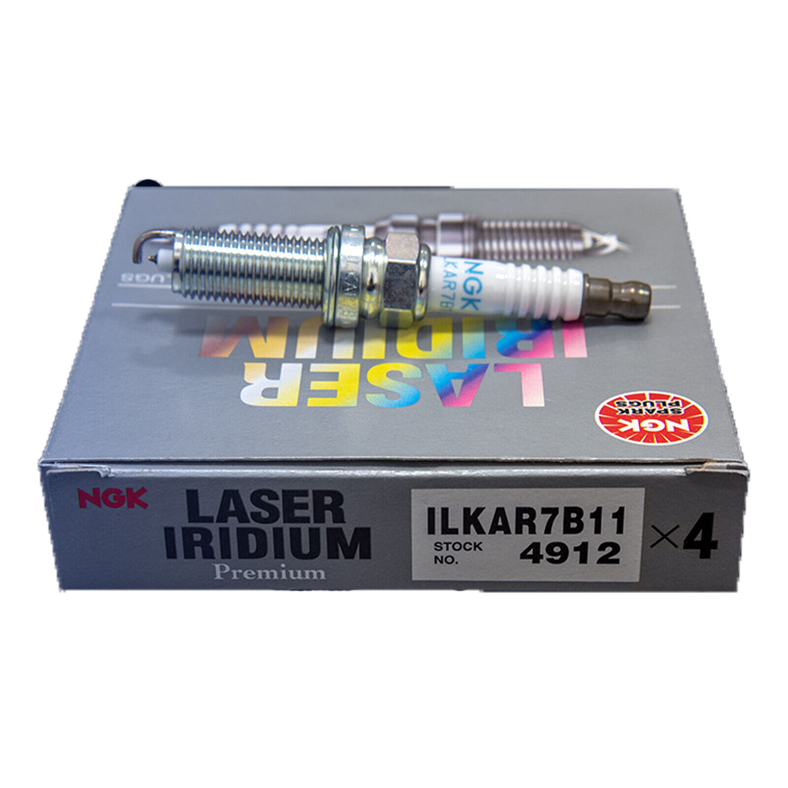 4 PCS ngk 4912 Laser Iridium Spark Plugs ILKAR7B11 for Corolla Pontiac