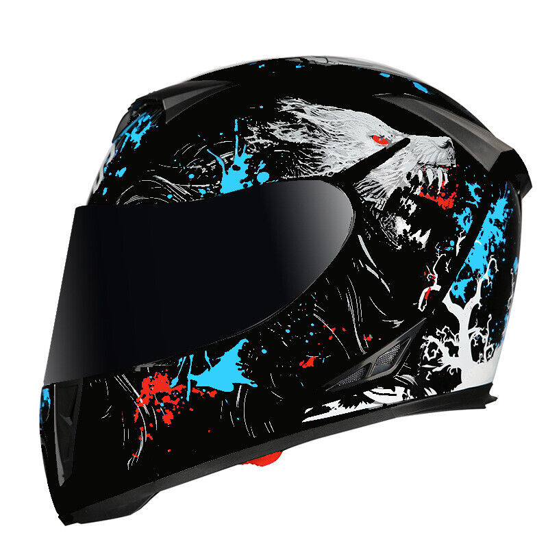 DOT Approved Full Face Motocross Helmet Racing Double Visors Motorcycle Helmets