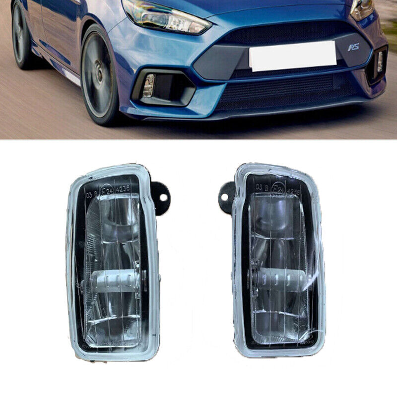 Pair For 2016-2018 Ford Focus RS Front Bumper Fog Lights Daytime driving lights