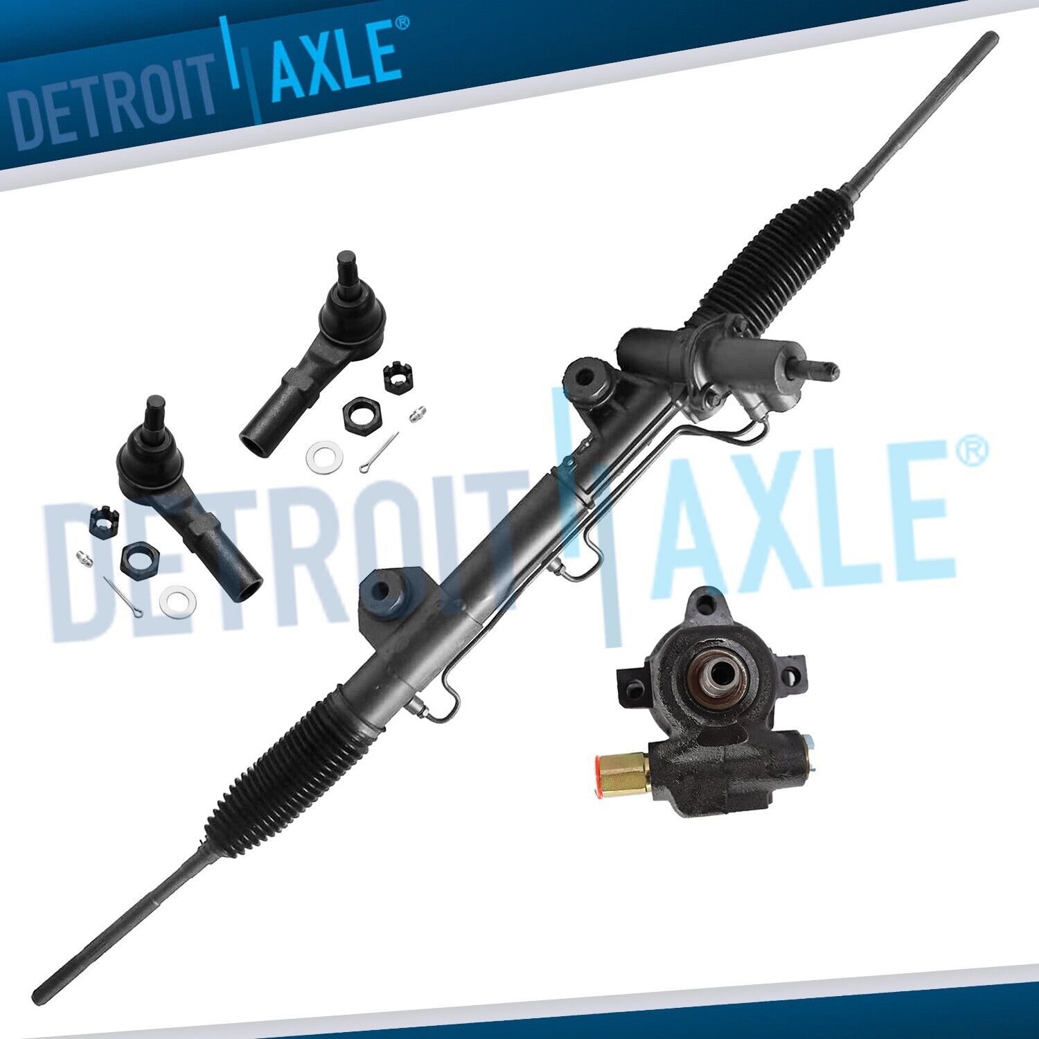 RWD Power Steering Rack and Pinion Pump Tie Rods for 2002 - 2006 Dodge Ram 1500