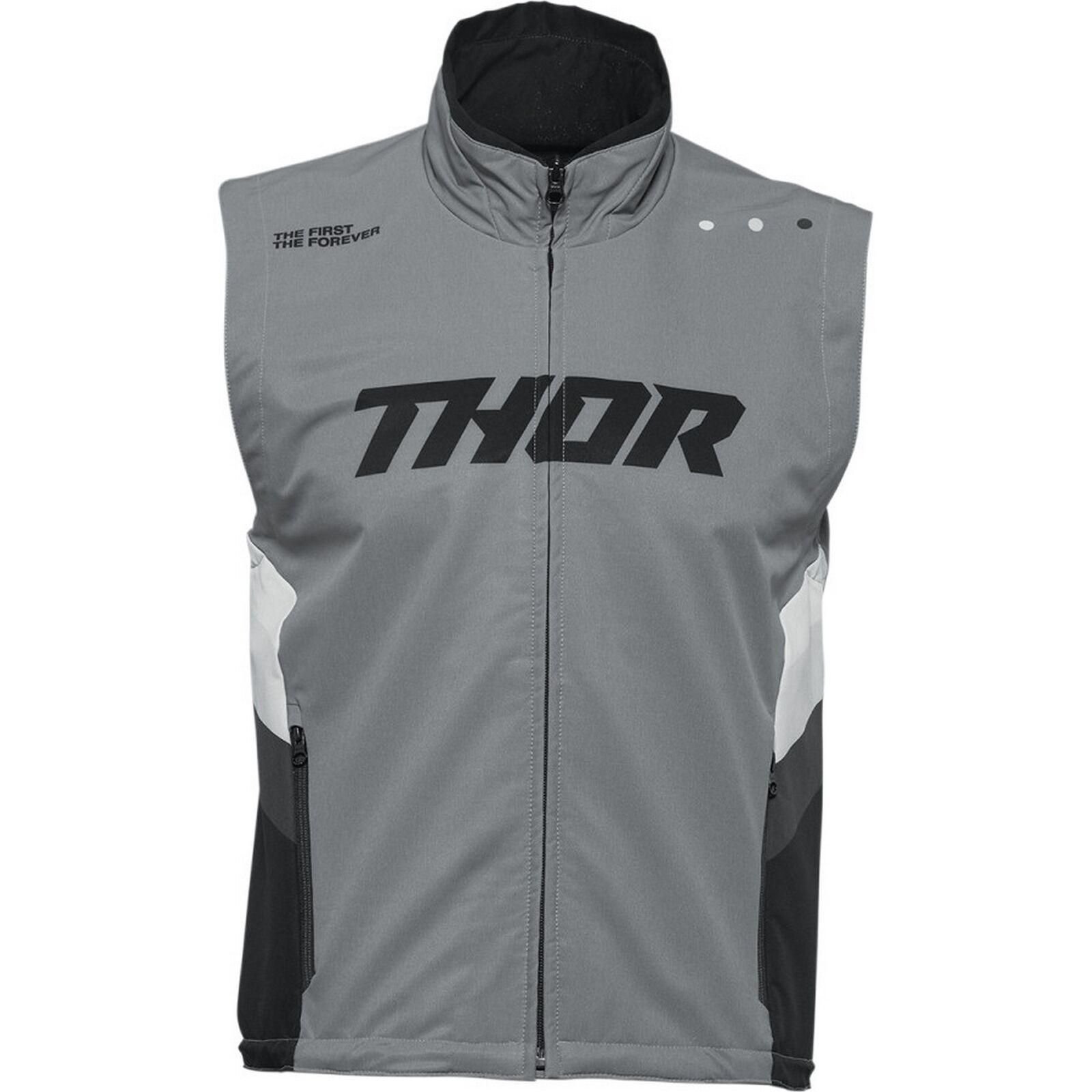 Thor Warm Up Mens MX Offroad Vest Gray/Black