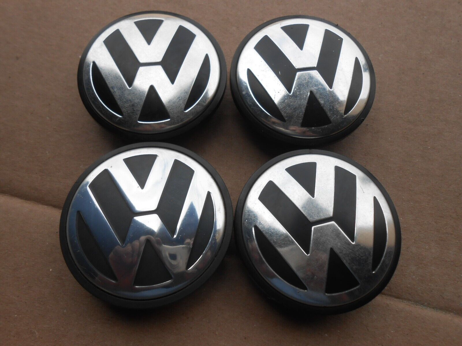GENUINE VWCenter Cap  For MK4-on,  vw models, components, QTY of 4; P #3B7601171