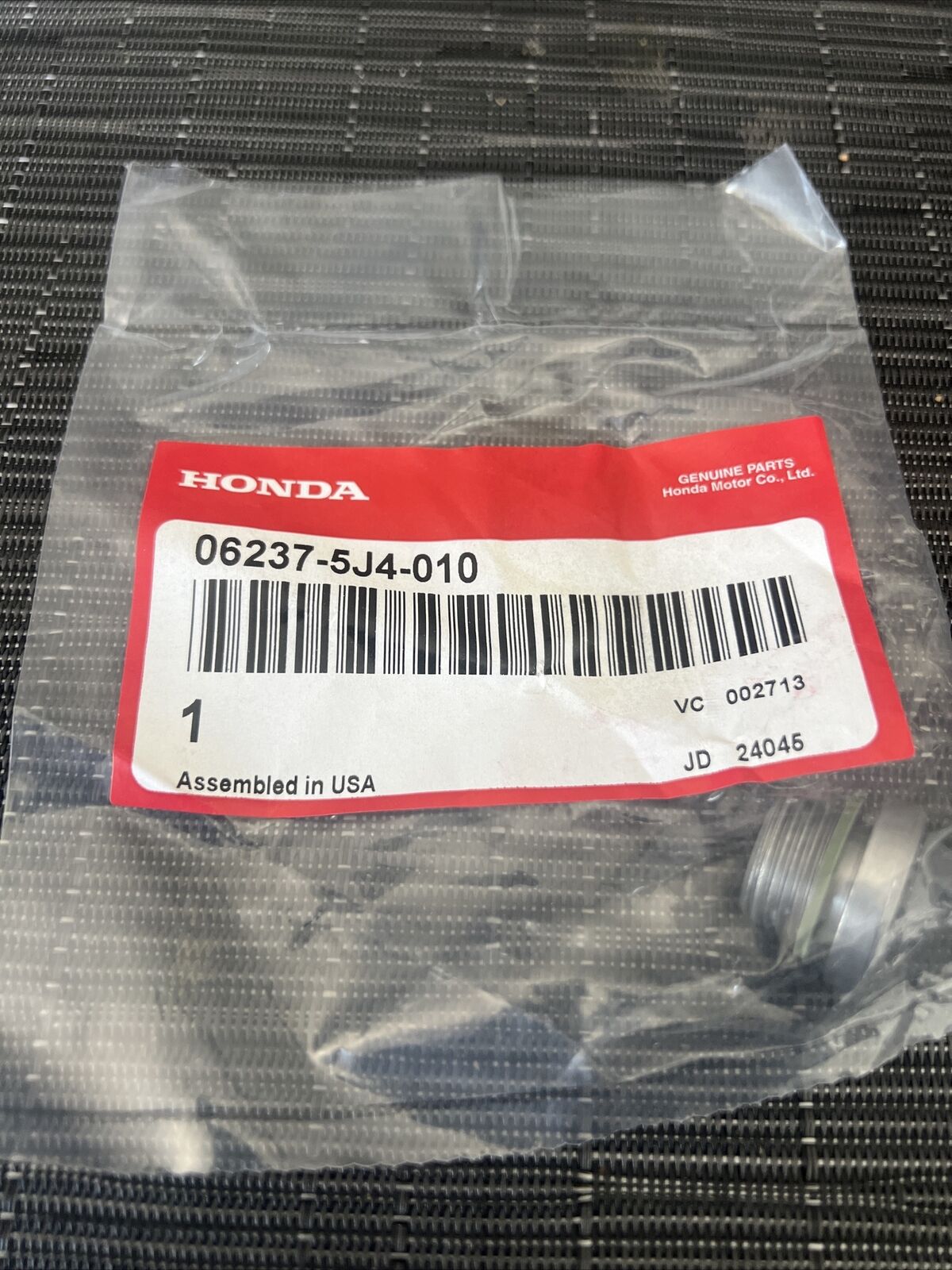 Genuine OEM Honda ATF 9/10Speed Transmission Drain Plug Bolt. 06237-5J4-010Acura