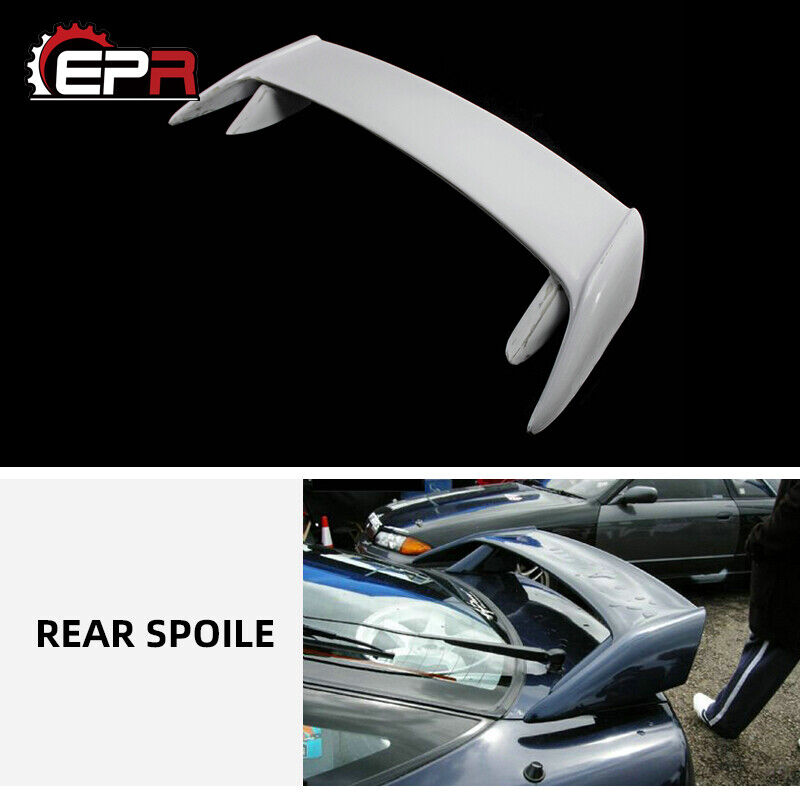 For Nissan 180SX JDM FRP Fiber Rear Trunk Spoiler Boot Wing Kit Unpainted Lip