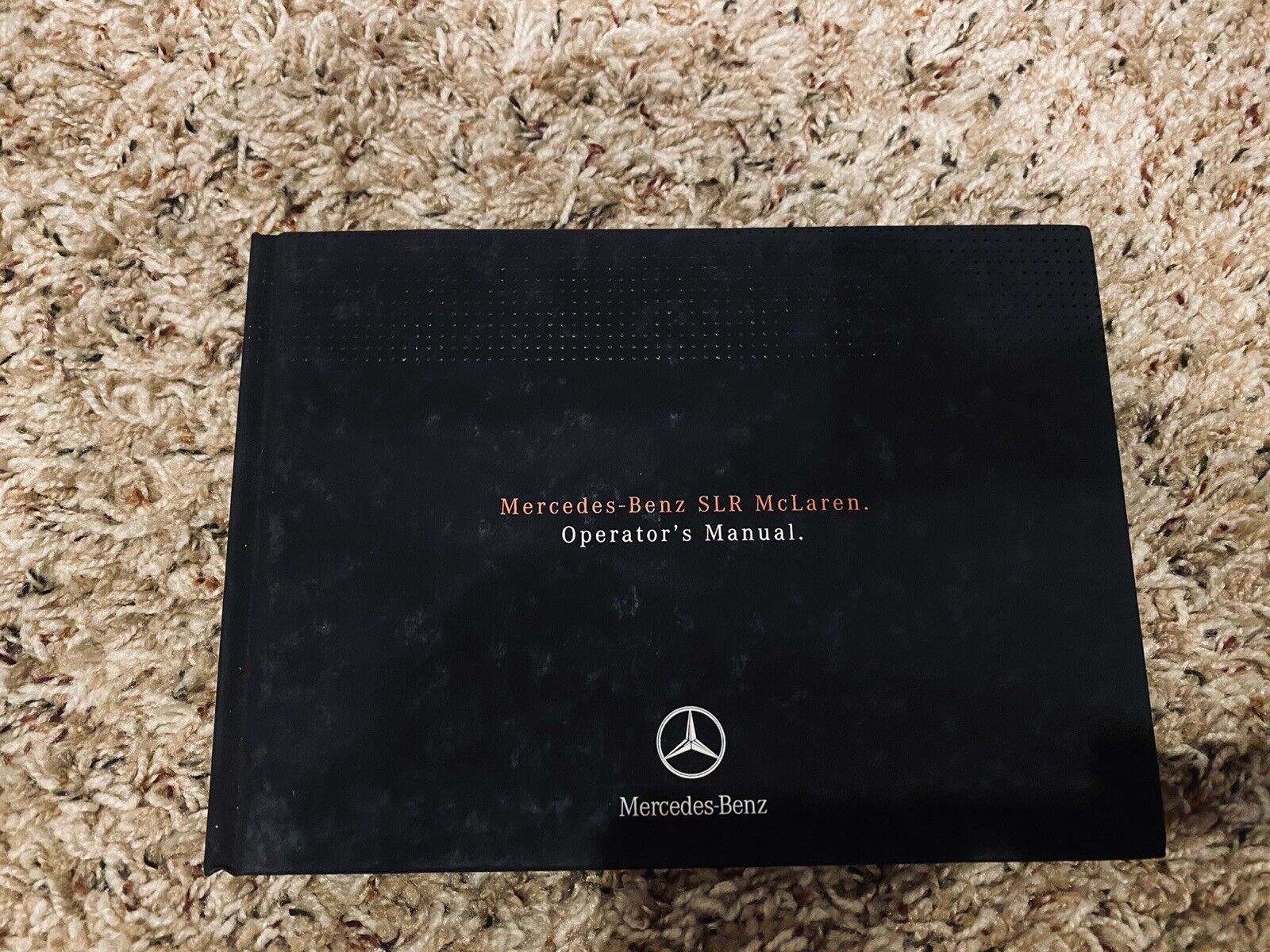 🟧NOS) 2007 MERCEDES BENZ SLR MCLAREN OWNERS MANUAL 722 EDTION (2nd EDT UPDATE)