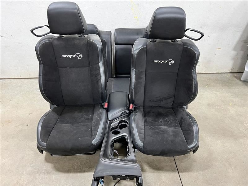 15-23 SRT Challenger Hellcat Seat Set Heat Leather Suede 6 Speed MT 2848971