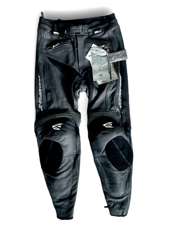 Men's AGV SPORT Size 32 Black Leather Motorcycle Pants Brand New with Tags