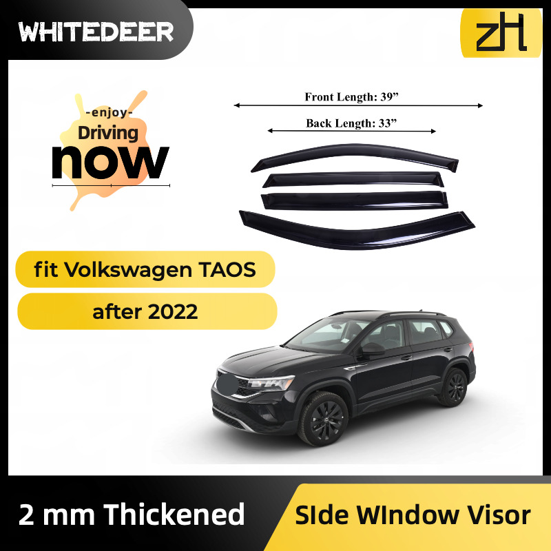 Fits Volkswagen TAOS 2022 Side Window Visor Sun Rain Deflector Guard