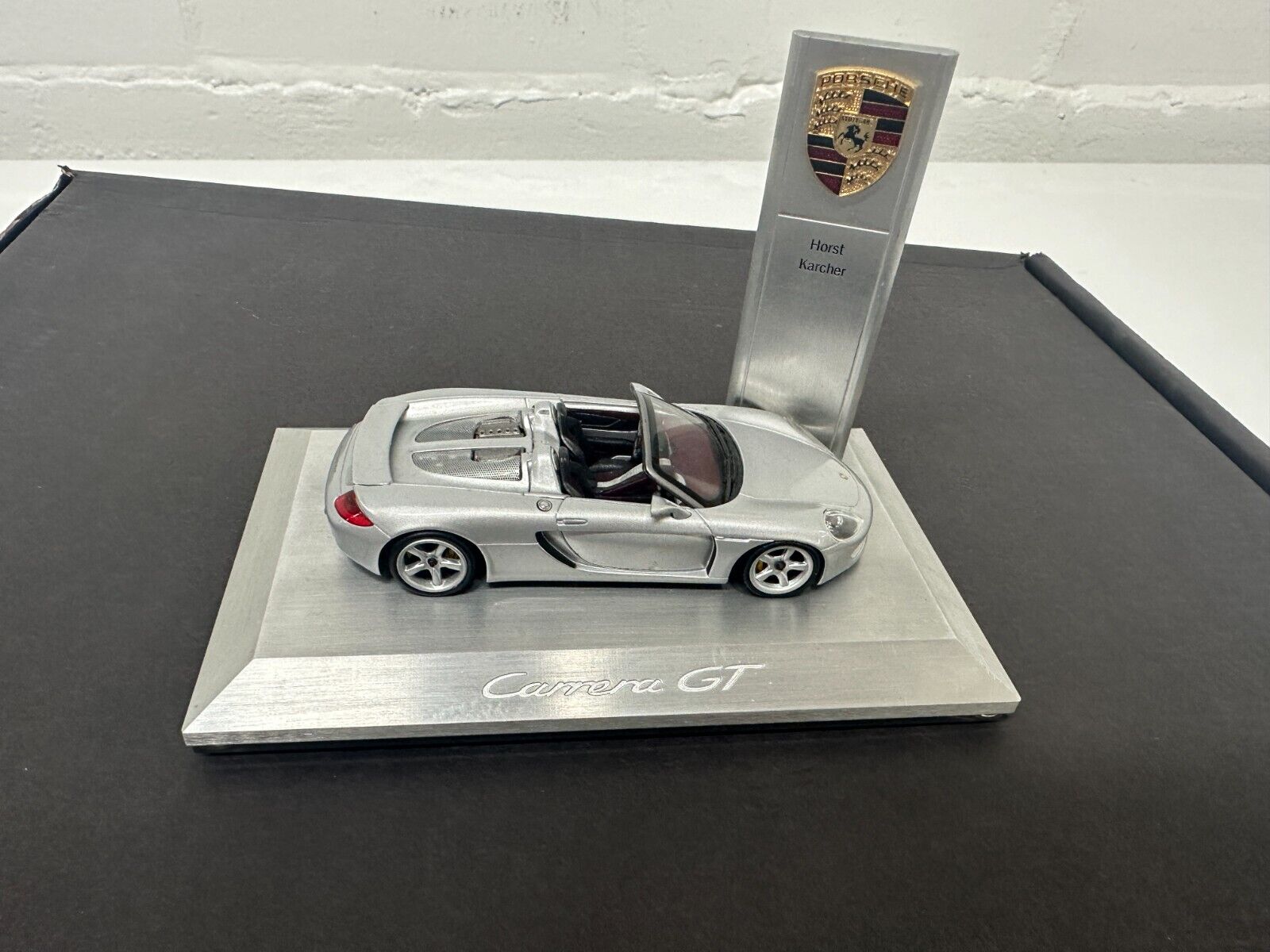 Porsche Carrera GT Car Model w/ Display New Owner Gift Genuine Original W
