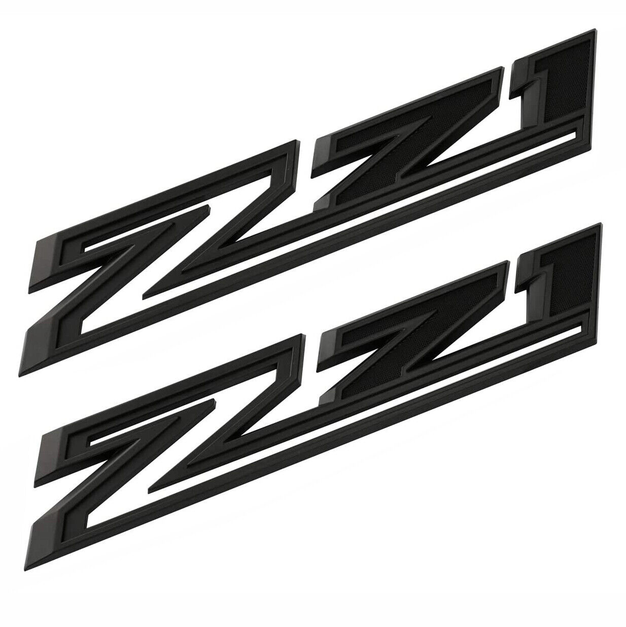 2  OEM Z71 Emblems Fender Badges for Silverado  84632695 All Black 2019-22