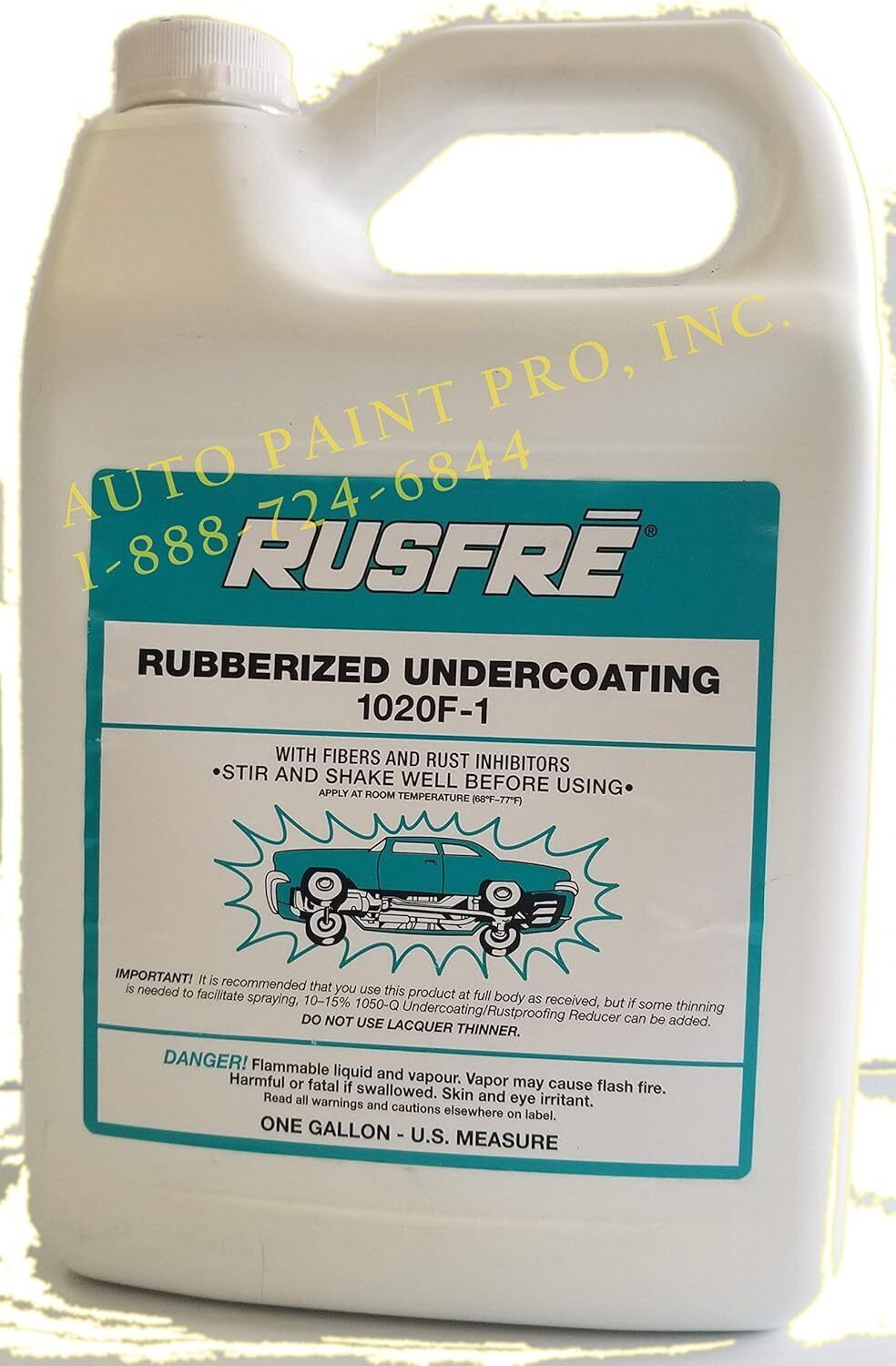 Automotive Spray-On Rubberized Undercoating Material, 1-Gallon RUS-1020F6