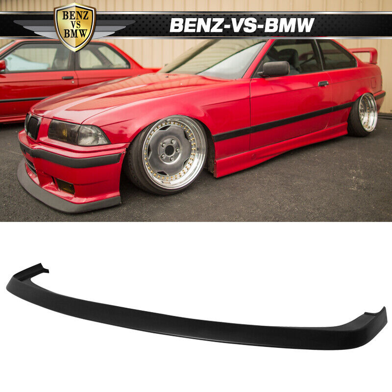Fits 92-98 BMW E36 M3 Only AC Style Unpainted Front Bumper Lip Spoiler - PU