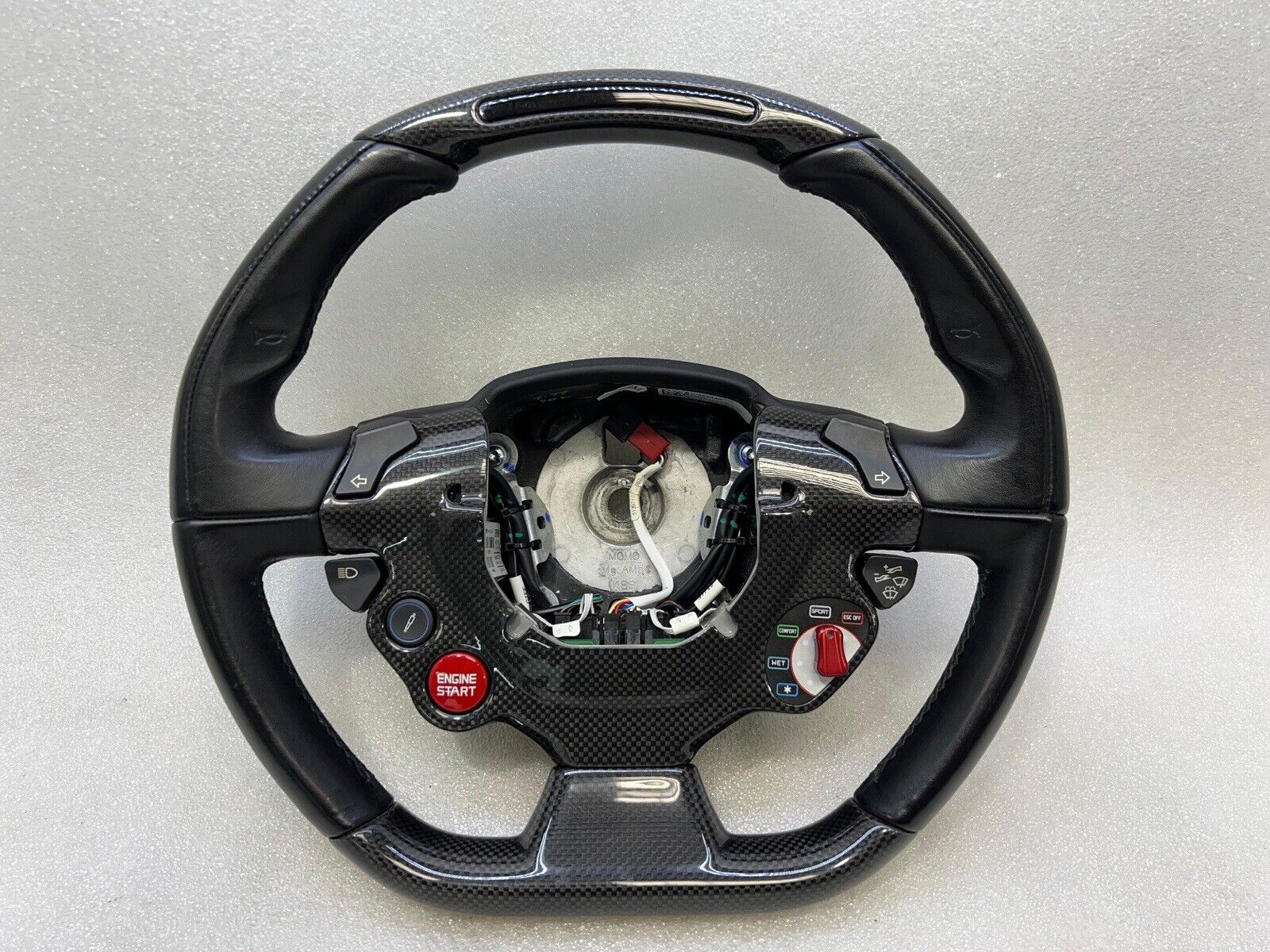 FERRARI FF F12 F151 RACE DISPLAY CARBON LEATHER STEERING COMPLETE 848444 LED