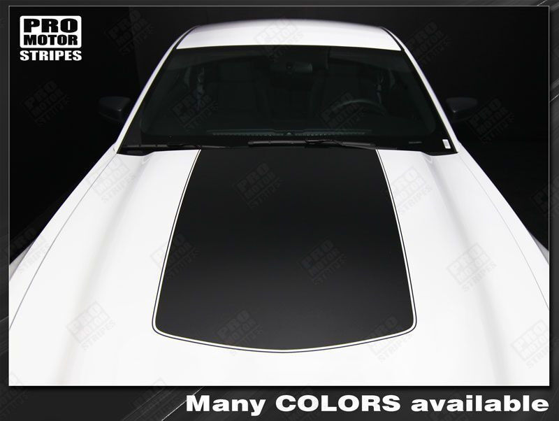 Ford Mustang 2010-2014 BOSS 302 Style Hood Stripe Decal (Choose Color)