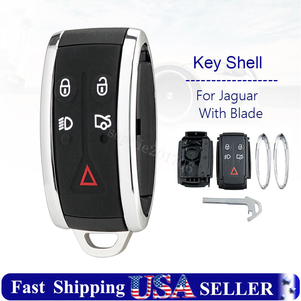 Replacement For 2009 2010 2011 2012 Jaguar XF XK XKR Remote Key Fob Shell Case