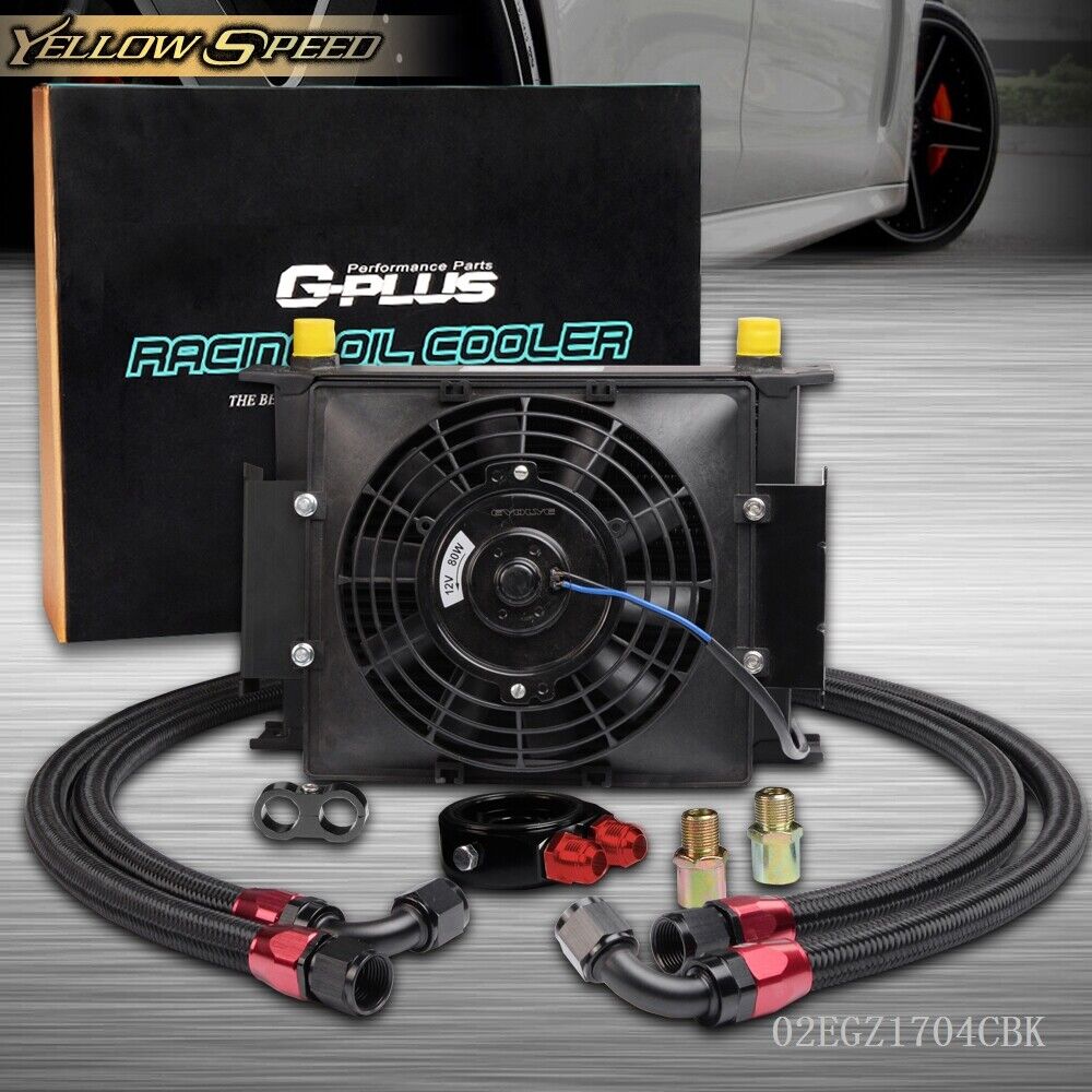 Fit For Universal 30 Row Engine Transmission Oil Cooler + 7\