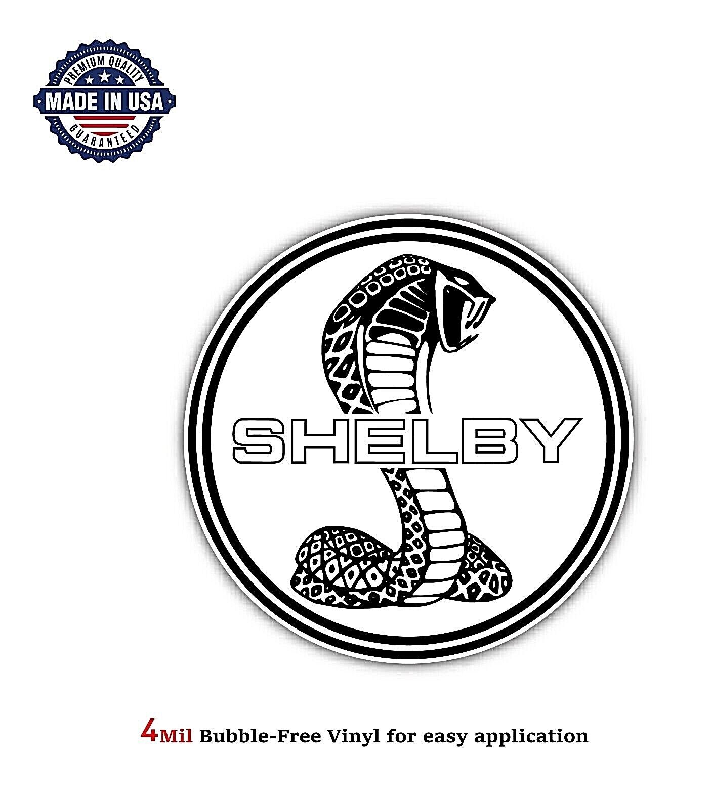 SHELBY COBRA FORD VINYL DECAL STICKER CAR TRUCK BUMPER 4MIL BUBBLE FREE US MADE