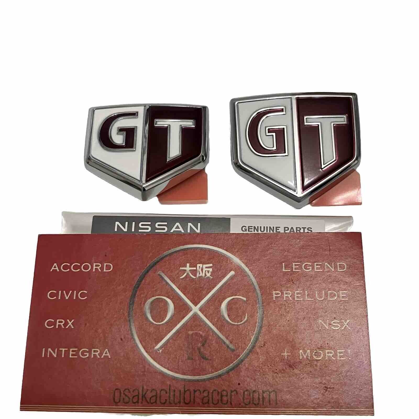 New Genuine OEM R34 Nissan Skyline Fender Emblem Badge Set Of 2 JDM 98-02 GT-R