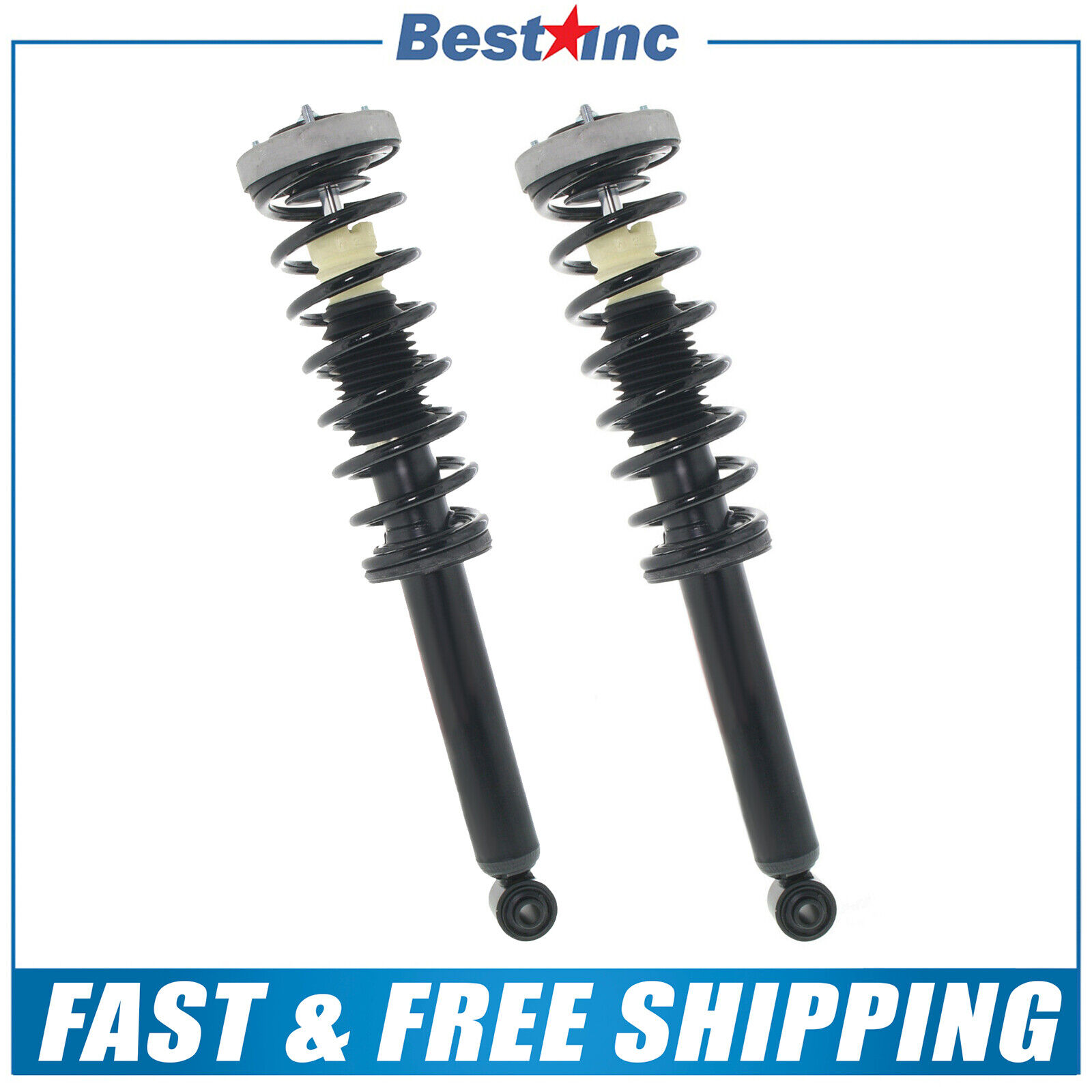 Rear Pair (2) Complete Struts Assembly for 2004 2005 2006 2007-2010 BMW 5 Series