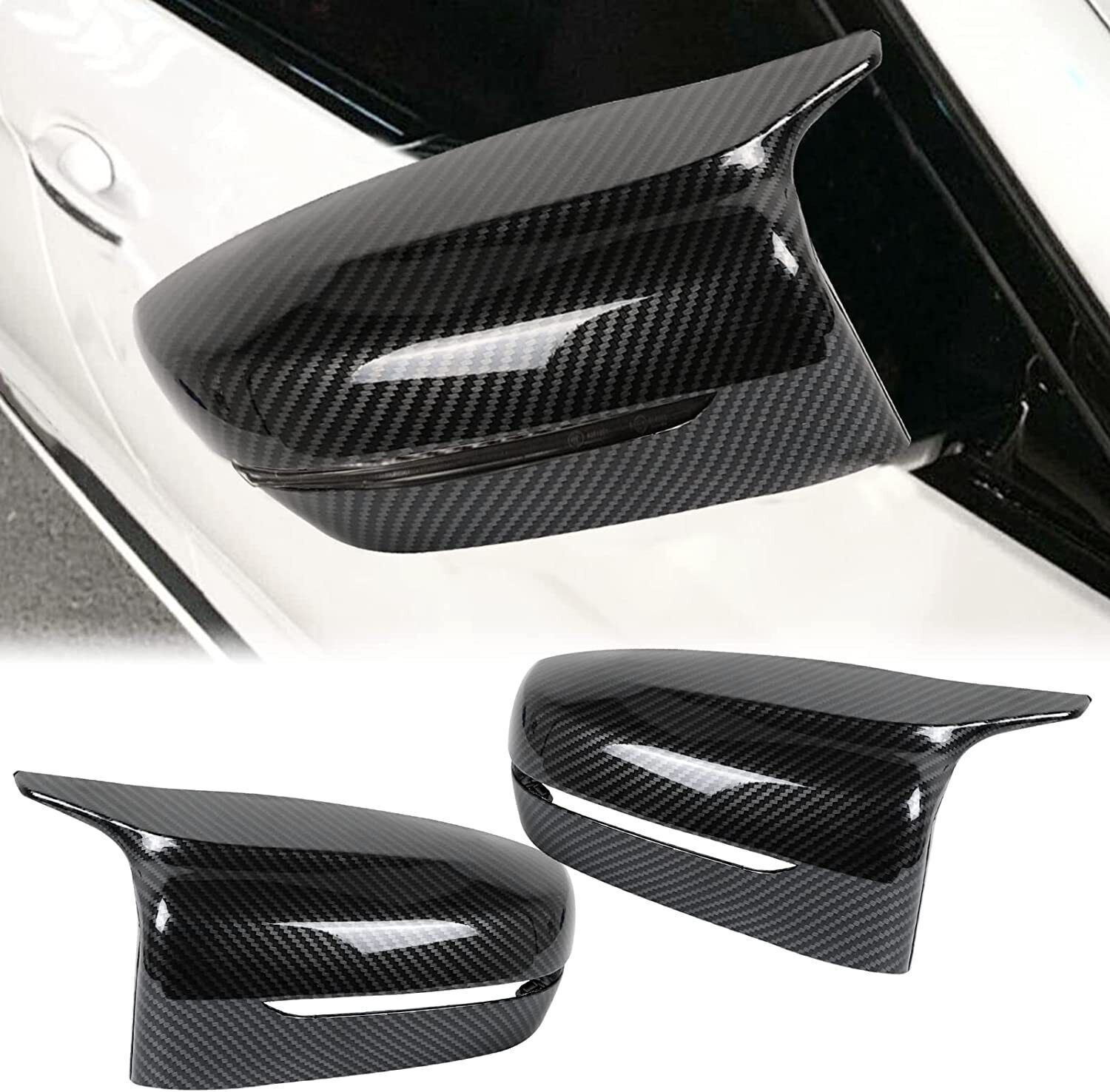 CARBON FIBER FOR 17-22 BMW G30 G20 G11 G12 M STYLE Clip-ON SIDE MIRROR COVER CAP