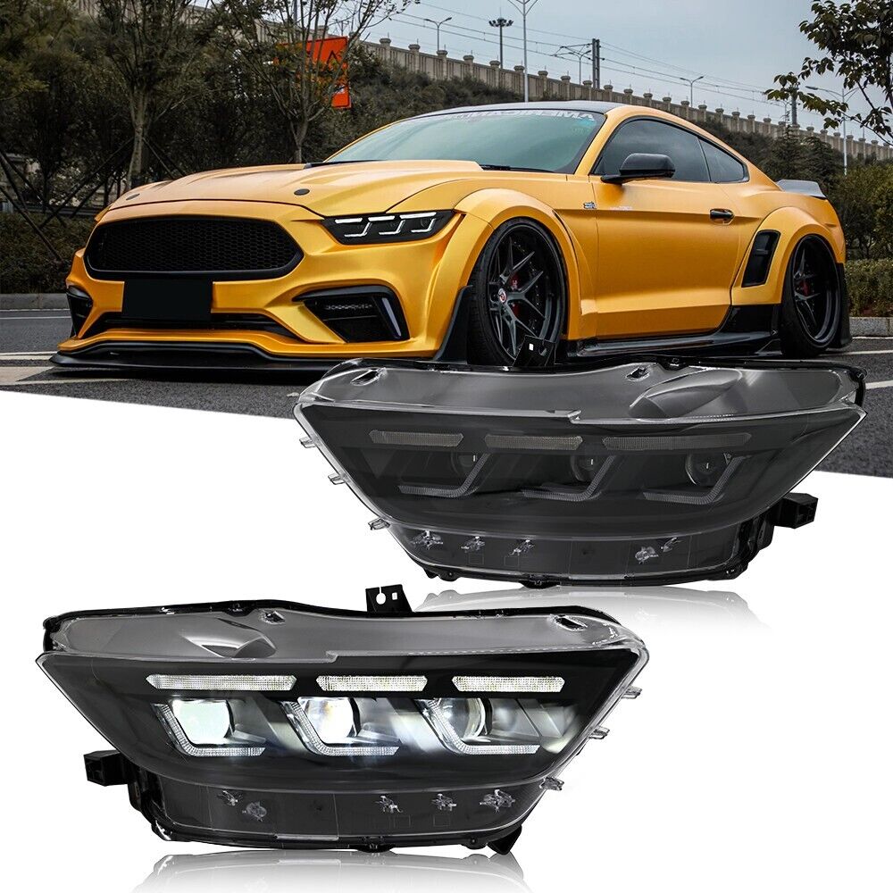 Used LED Headlight for 2015-2017 Ford Mustang GT EcoBoost 2016-2022 Shelby GT350