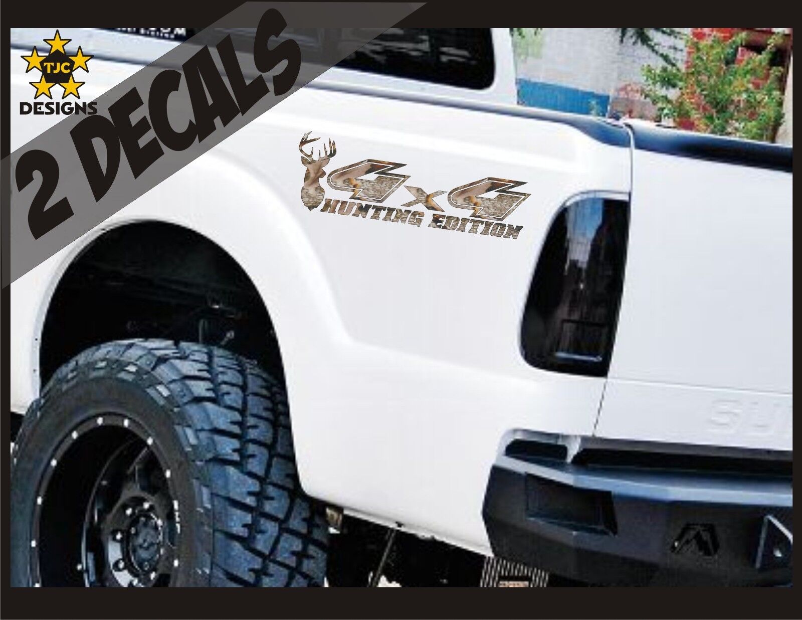 4x4 Decals, OAK TREE CAMOUFLAGE Set for Ford F150 Super Duty CAMO Hunting