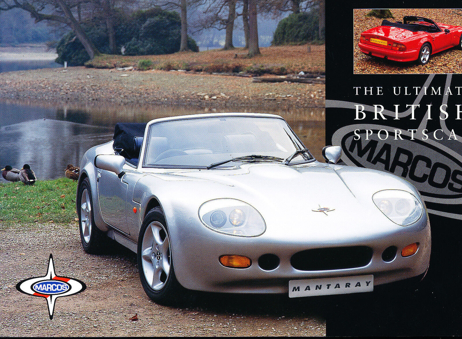 1999 2000 Marcos Mantaray Convertible 1-page Original Car Sales Brochure Card